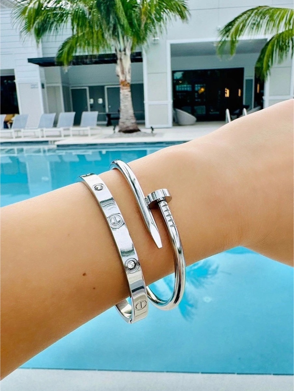 Silver Luxury Bracelet Stack